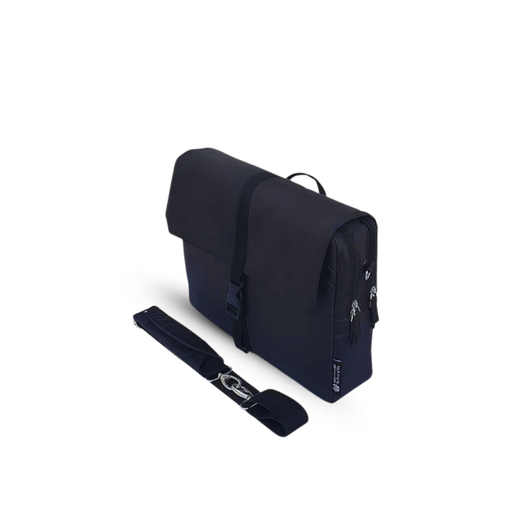 Black Unisex Laptop Messenger Bag for Professionals 014